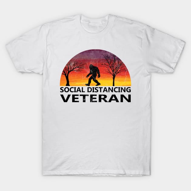 social distancing veteran T-Shirt by Danksthetic